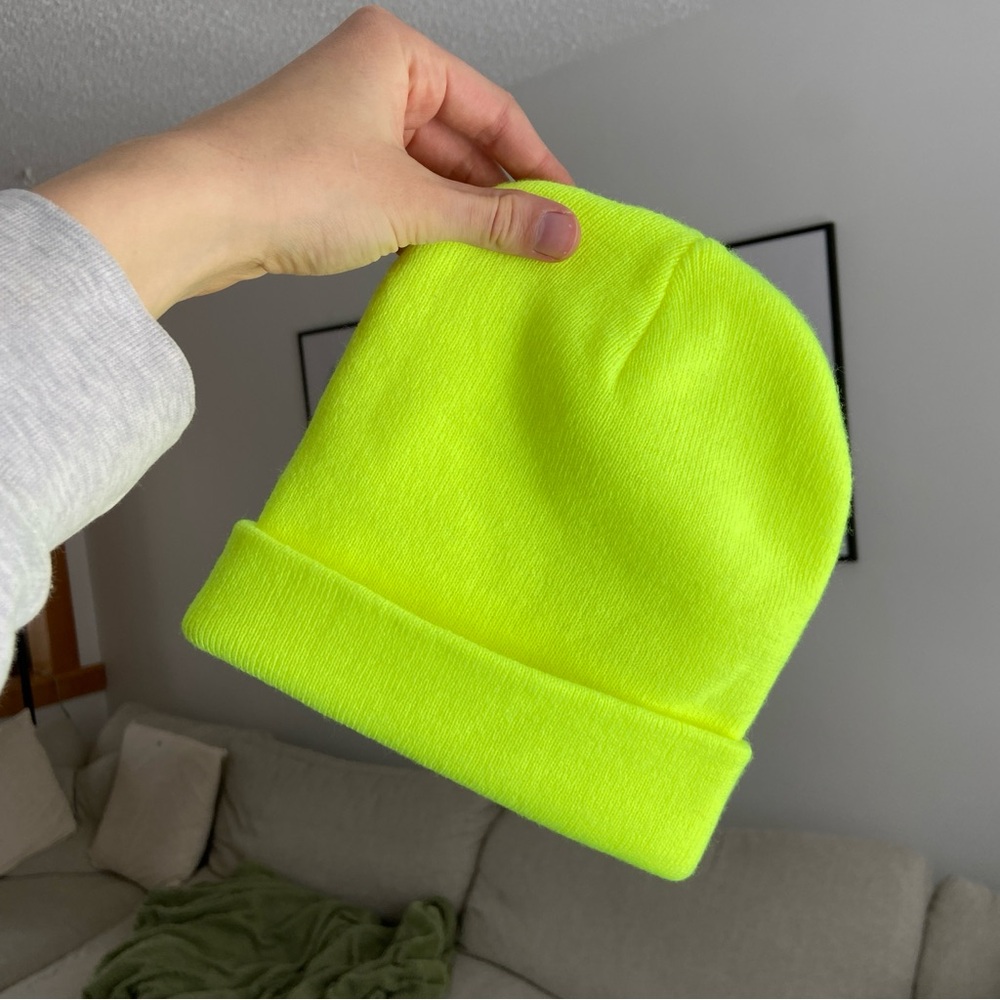Highlighter Yellow Beanie